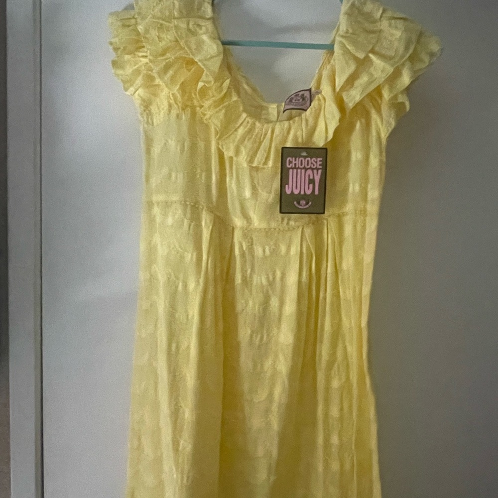 Sheer yellow juicy dress 🌞